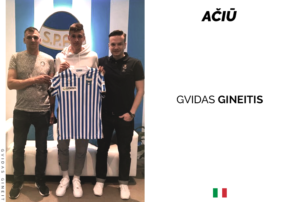 Gvidas Gineitis rungtyniaus Italijoje
